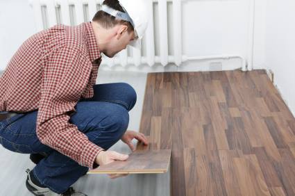 Laminate floor installation by Flooring Services